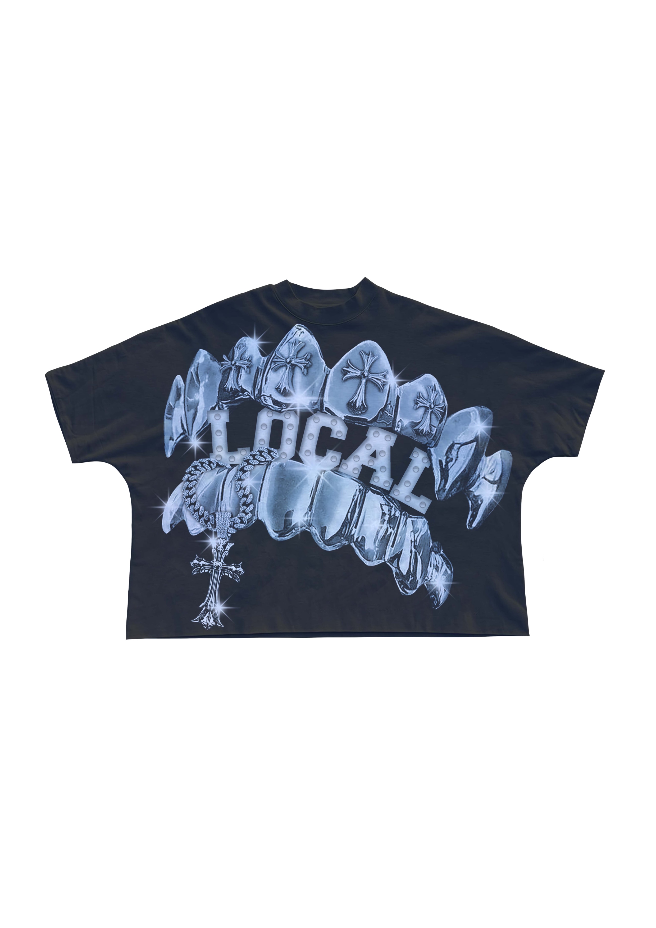 010DROP CAMISETA GRIS CROPPED